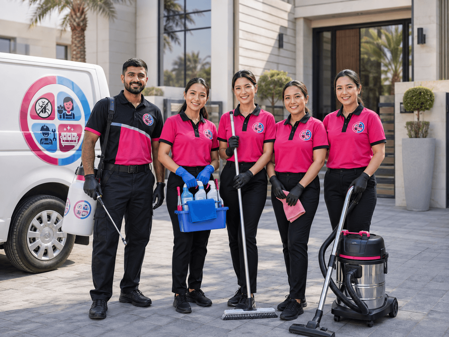 Heroes Zone cleaning team in Dubai